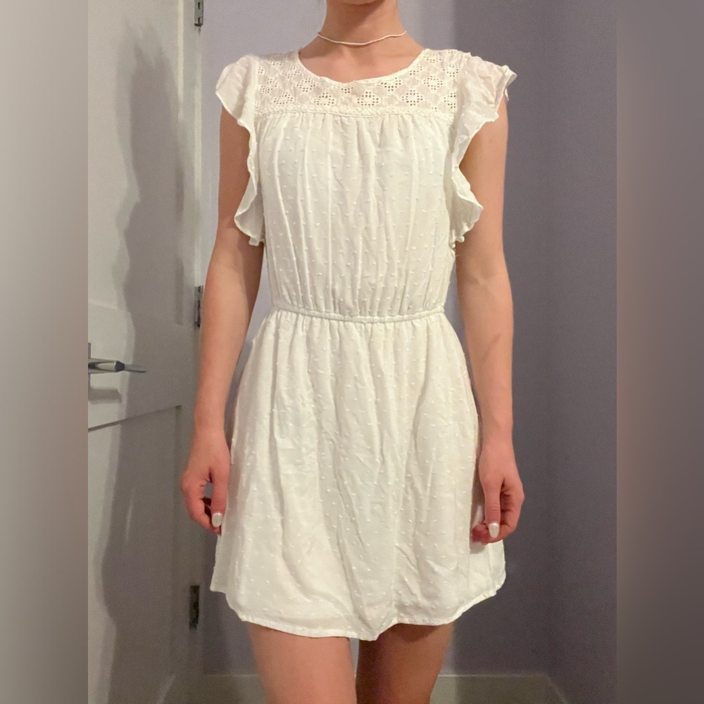 White mini dress